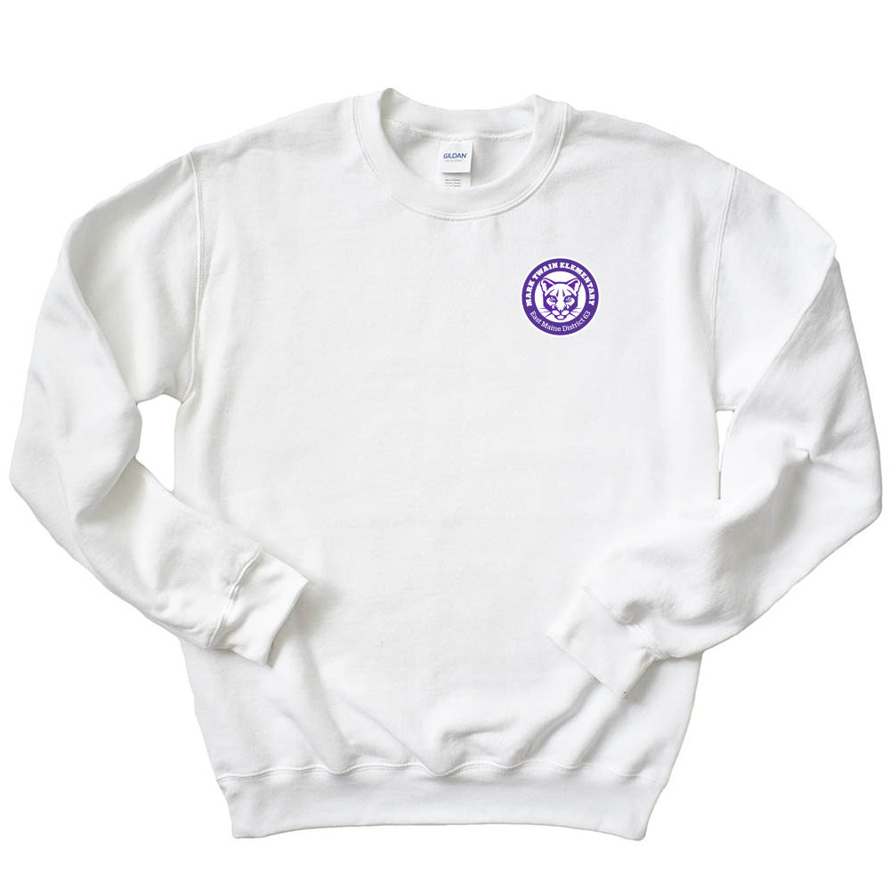 Logo ~ Raglan Crewneck Sweatshirt ~ Mark Twain Elementary School