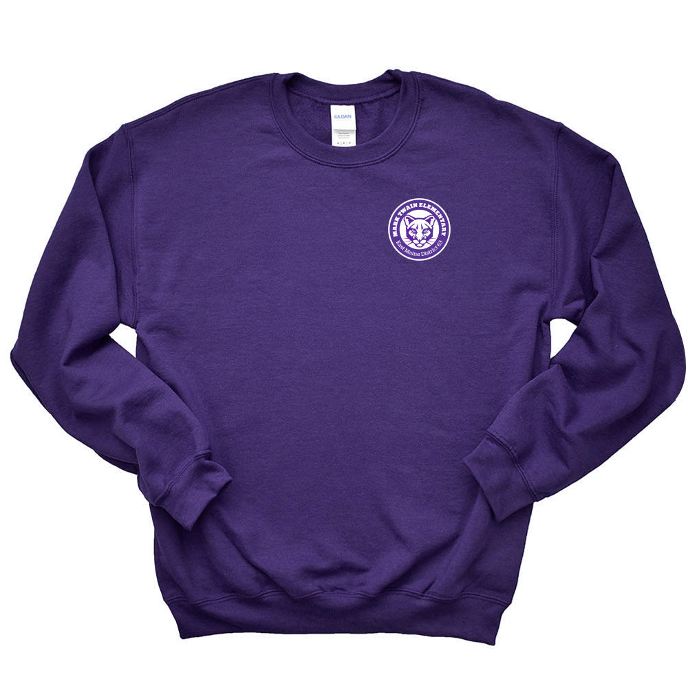 Logo ~ Raglan Crewneck Sweatshirt ~ Mark Twain Elementary School