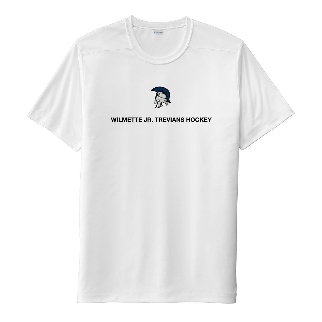 Mascot Text ~ Performance Tee ~ Wilmette Jr. Trevians Hockey