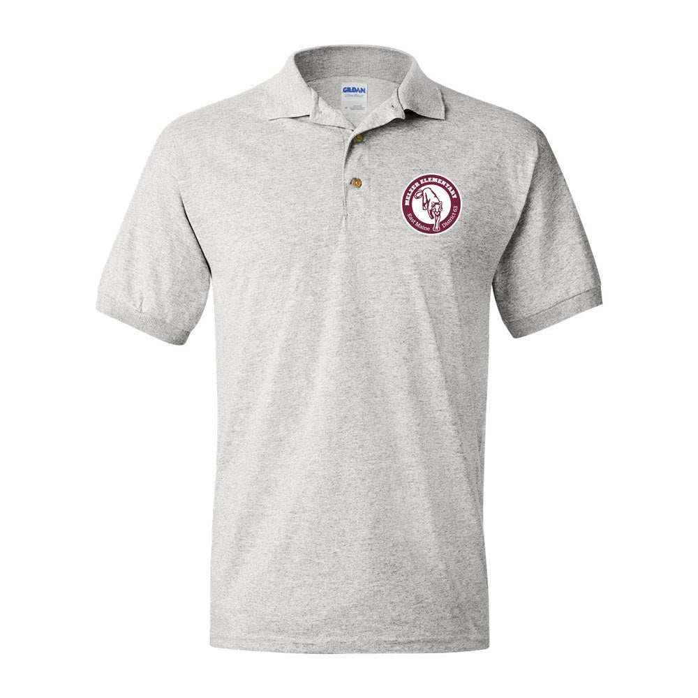 School Logo ~ 50/50 Polo ~ Melzer Elementary School
