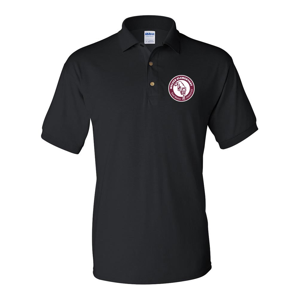 School Logo ~ 50/50 Polo ~ Melzer Elementary School