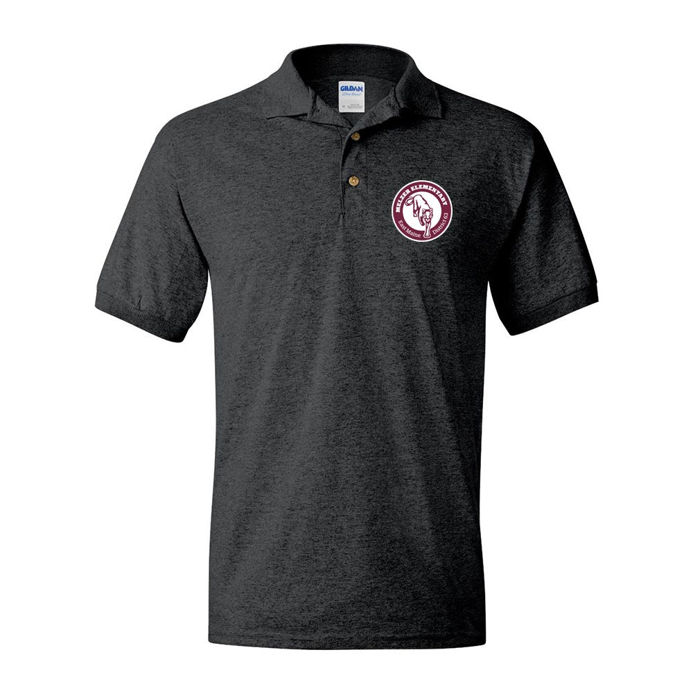 School Logo ~ 50/50 Polo ~ Melzer Elementary School