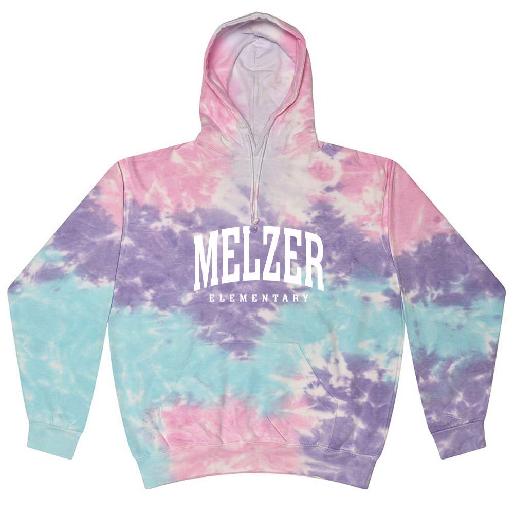 Extended Arc ~ Tie Dye ~ Hoodie ~ Melzer Elementary School