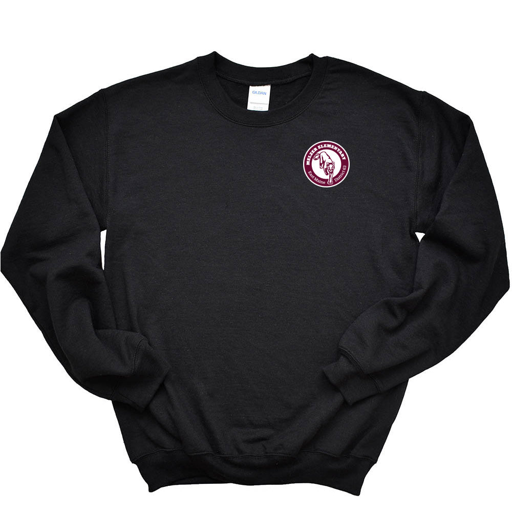 Logo ~ Raglan Crewneck Sweatshirt ~ Melzer Elementary School