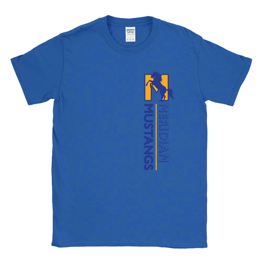 Vertical Sidebar ~ Cotton T-Shirt ~ Meridian School
