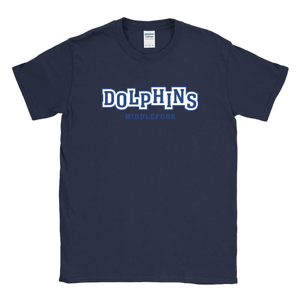 Jumping Dolphins ~ Cotton T-Shirt ~ Middlefork Elementary School
