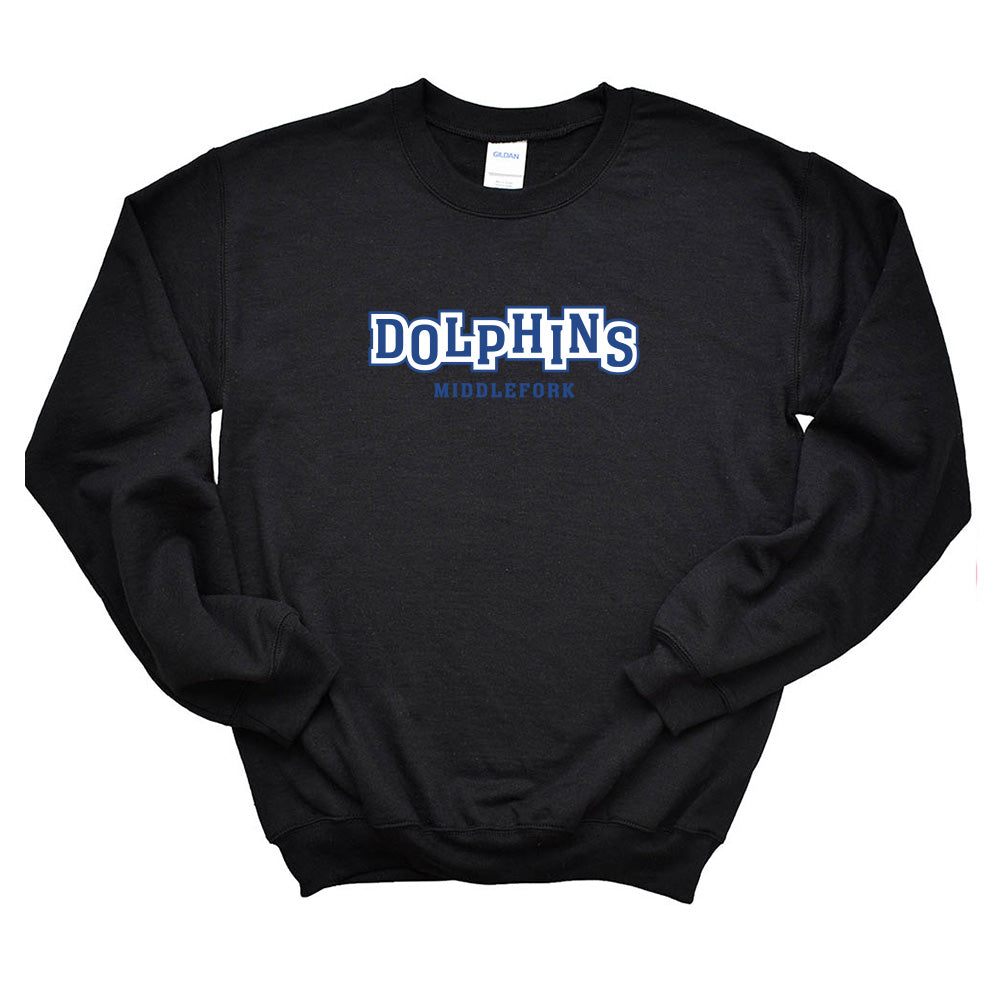 Jumping Dolphins ~ Crewneck Sweatshirt ~ Middlefork Elementary School