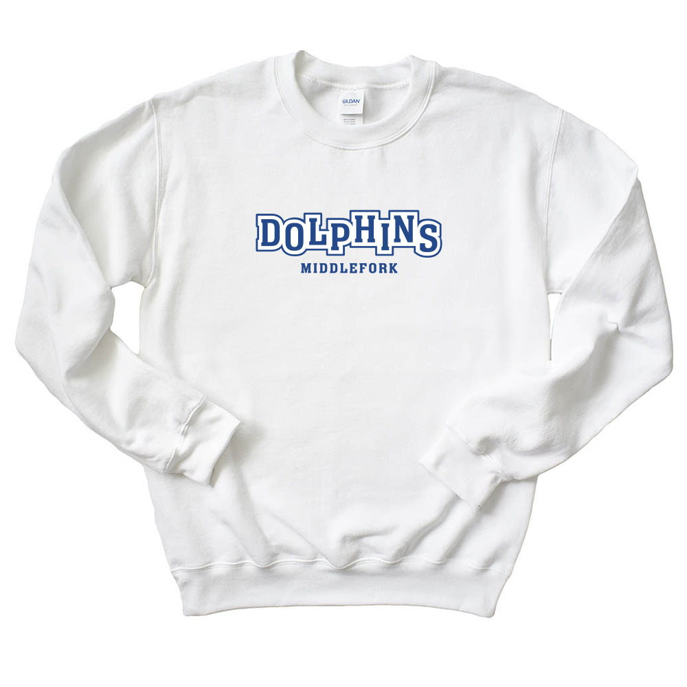 Jumping Dolphins ~ Crewneck Sweatshirt ~ Middlefork Elementary School
