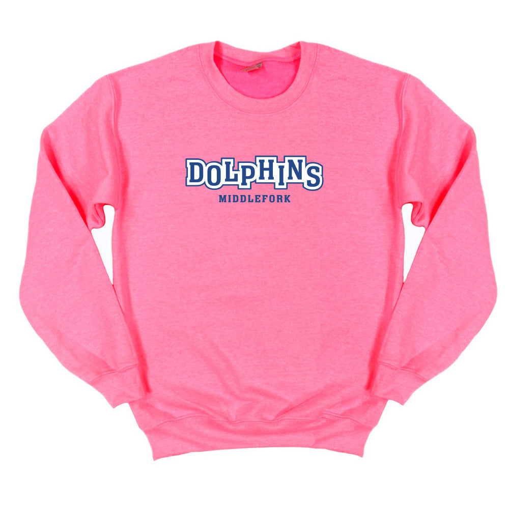 Jumping Dolphins ~ Crewneck Sweatshirt ~ Middlefork Elementary School
