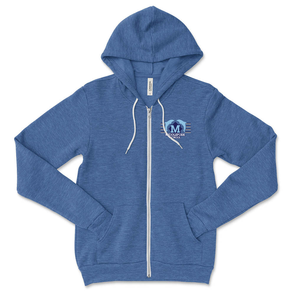 School Logo ~ Zip Hoodie ~ Middlefork Elementary School
