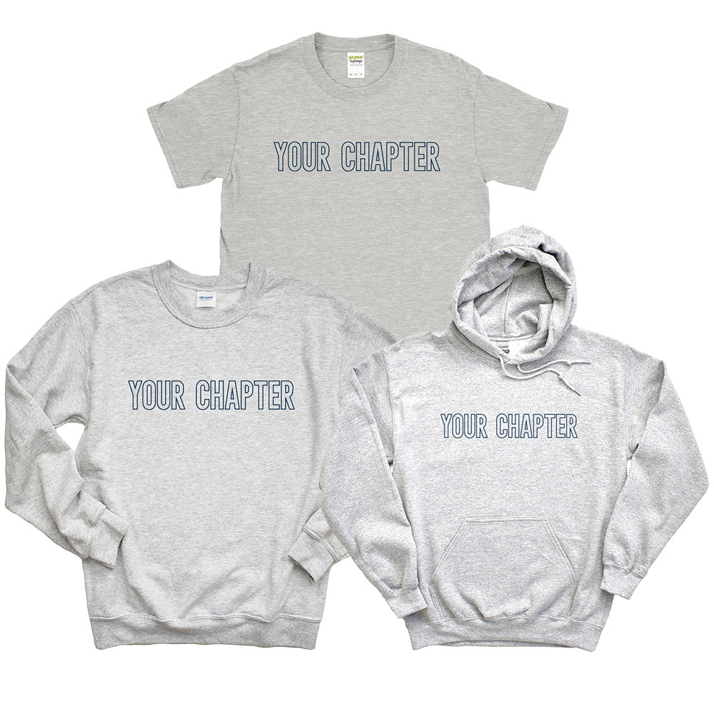 Modern Outline Chapter ~ Tee, Hoodie & Crewneck Sweatshirt ~ BBYO GMR