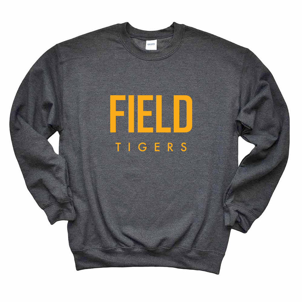 Modern Field Tigers ~ Crewneck Sweatshirt ~ Field Elementary School Staff