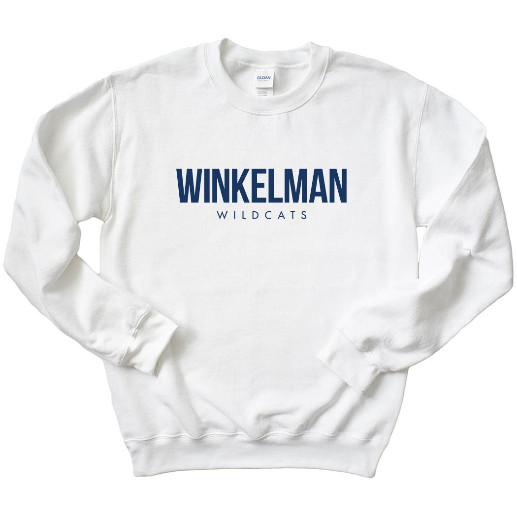 Modern Winkelman Wildcats ~ Crewneck Sweatshirt ~ Winkelman Elementary School Staff