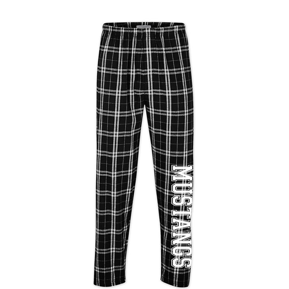 Mustangs Leg ~ Flannel Pants ~ Romona Elementary School