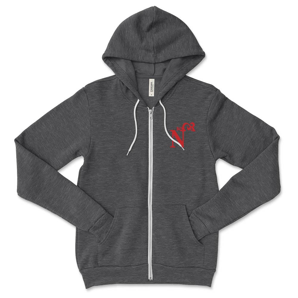 N Ornament ~ Zip Hoodie ~ Nettelhorst School