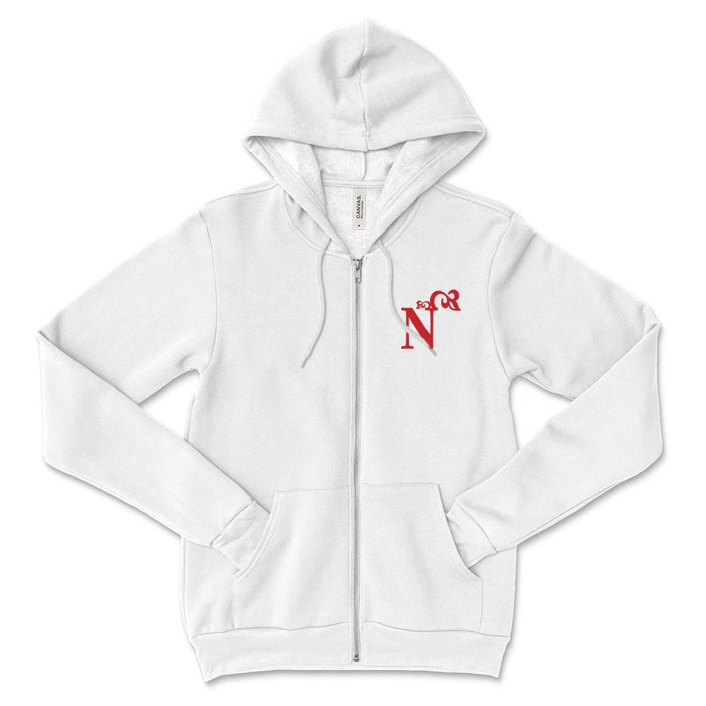 N Ornament ~ Zip Hoodie ~ Nettelhorst School