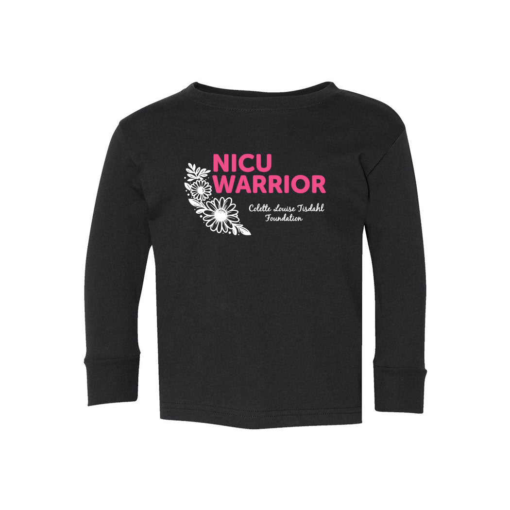 NICU Warrior ~ Toddler Jersey Long Sleeve T-Shirt ~ Colette Tisdahl Foundation
