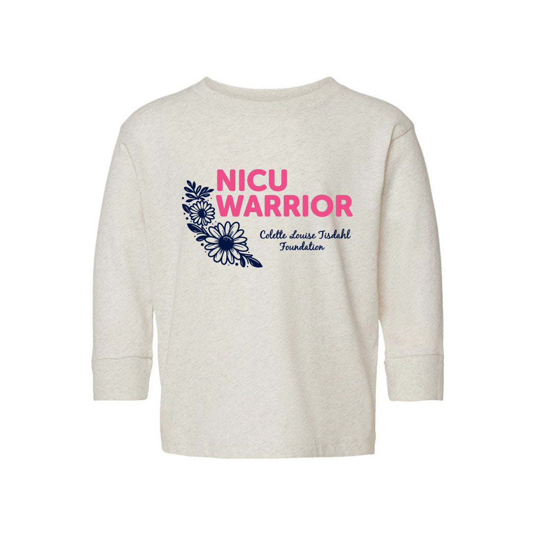 NICU Warrior ~ Toddler Jersey Long Sleeve T-Shirt ~ Colette Tisdahl Foundation