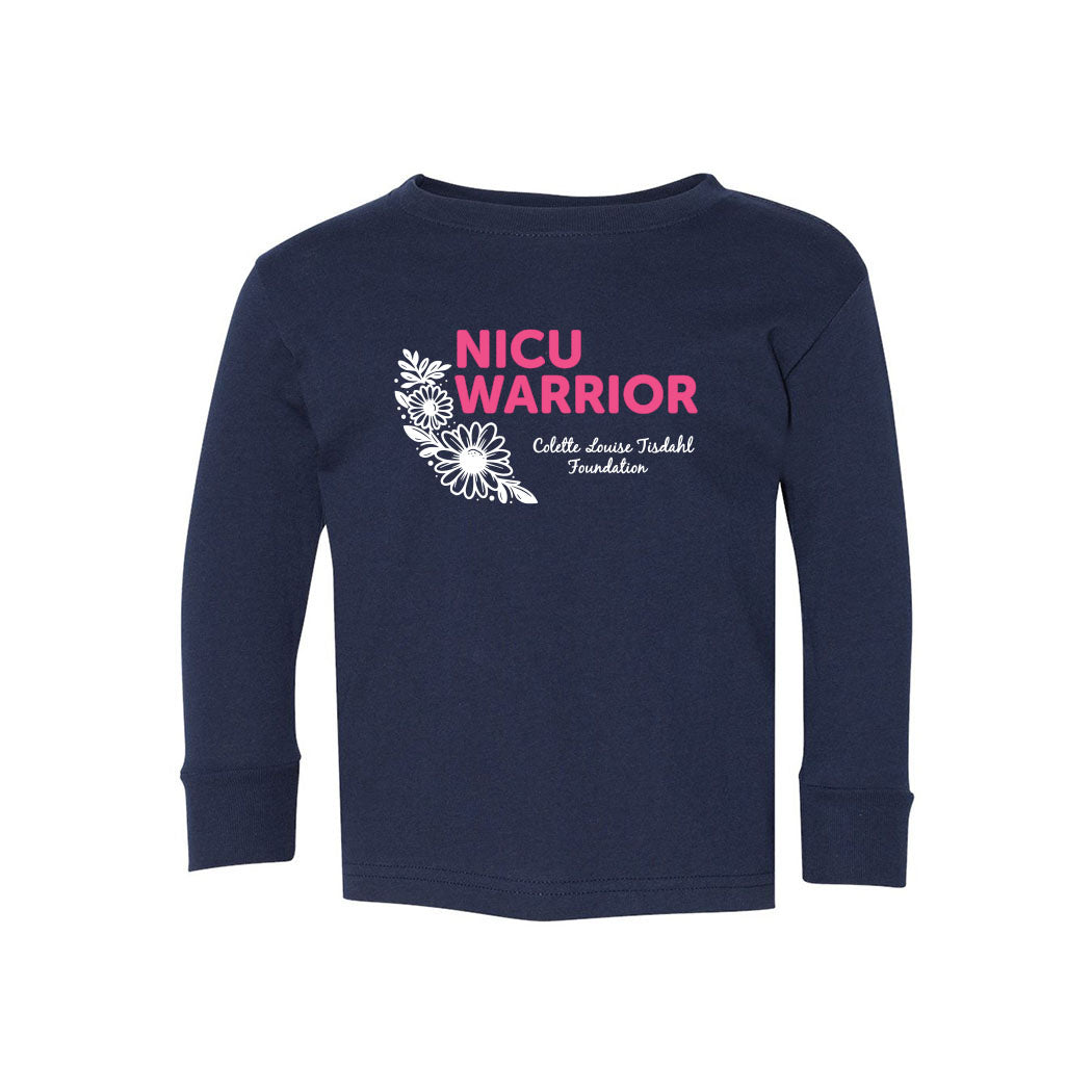 NICU Warrior ~ Toddler Jersey Long Sleeve T-Shirt ~ Colette Tisdahl Foundation