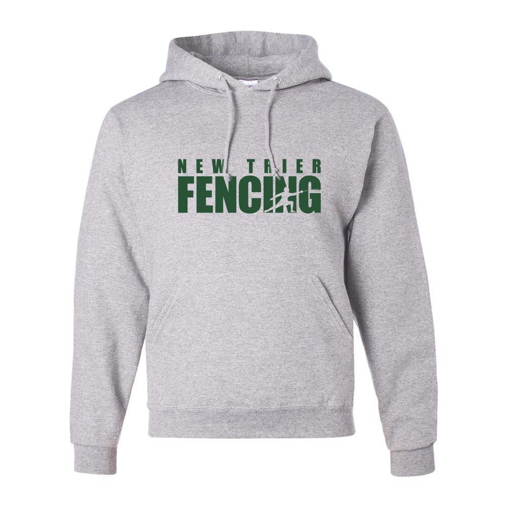 New Trier Fencing Silhouette ~ Hoodie ~ New Trier Fencing