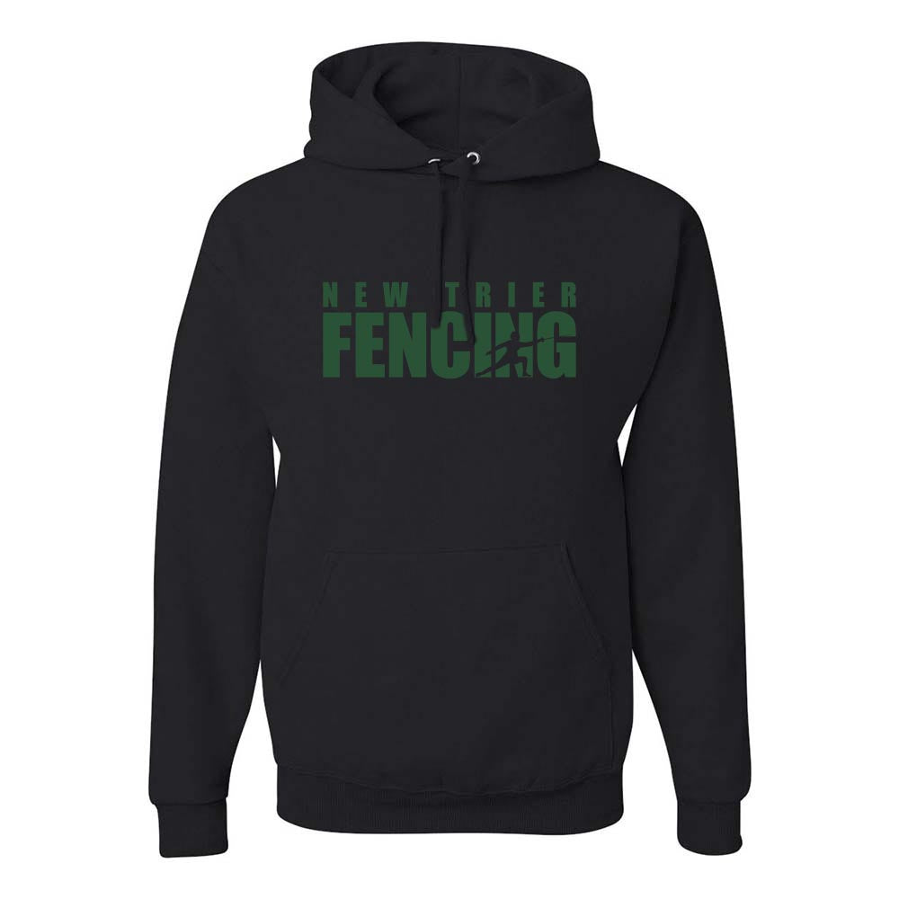 New Trier Fencing Silhouette ~ Hoodie ~ New Trier Fencing