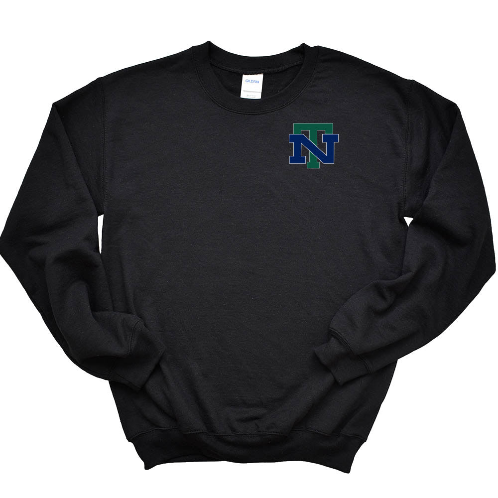 NT Logo ~ Raglan Crewneck Sweatshirt ~ New Trier High School
