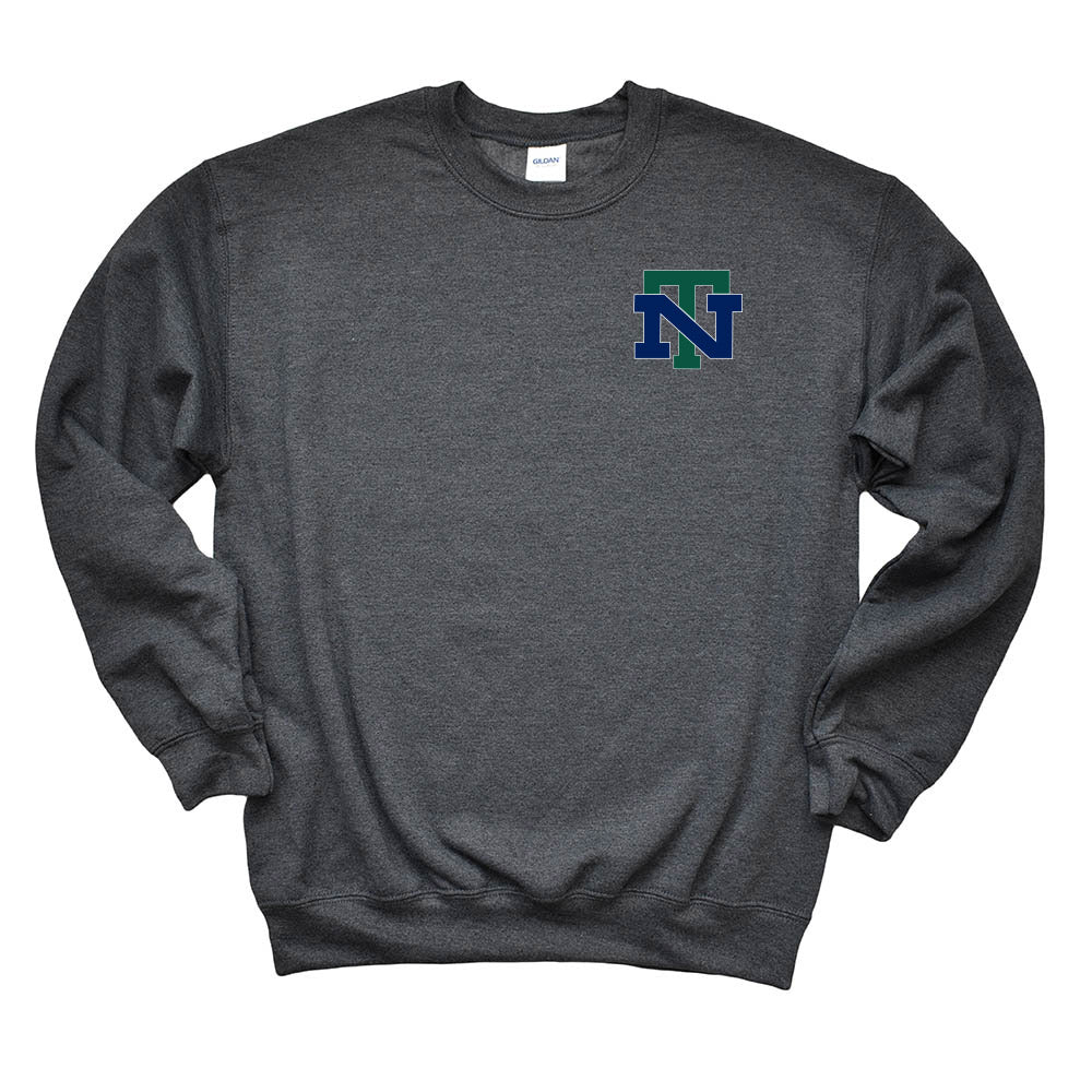 NT Logo ~ Raglan Crewneck Sweatshirt ~ New Trier High School