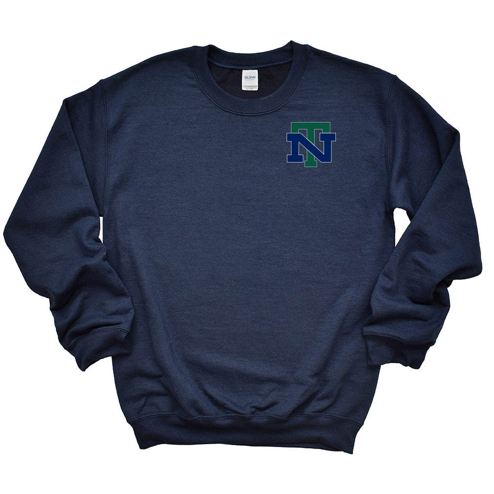 NT Logo ~ Raglan Crewneck Sweatshirt ~ New Trier High School