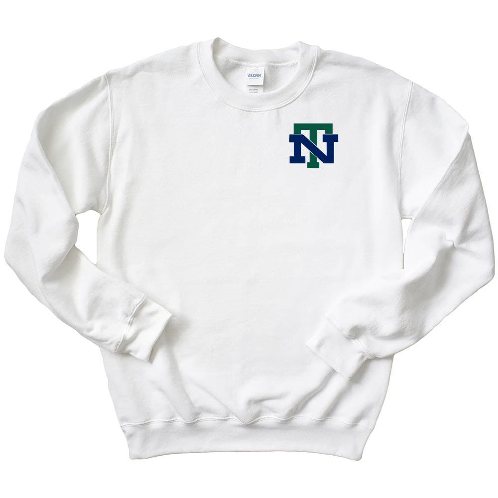 NT Logo ~ Raglan Crewneck Sweatshirt ~ New Trier High School