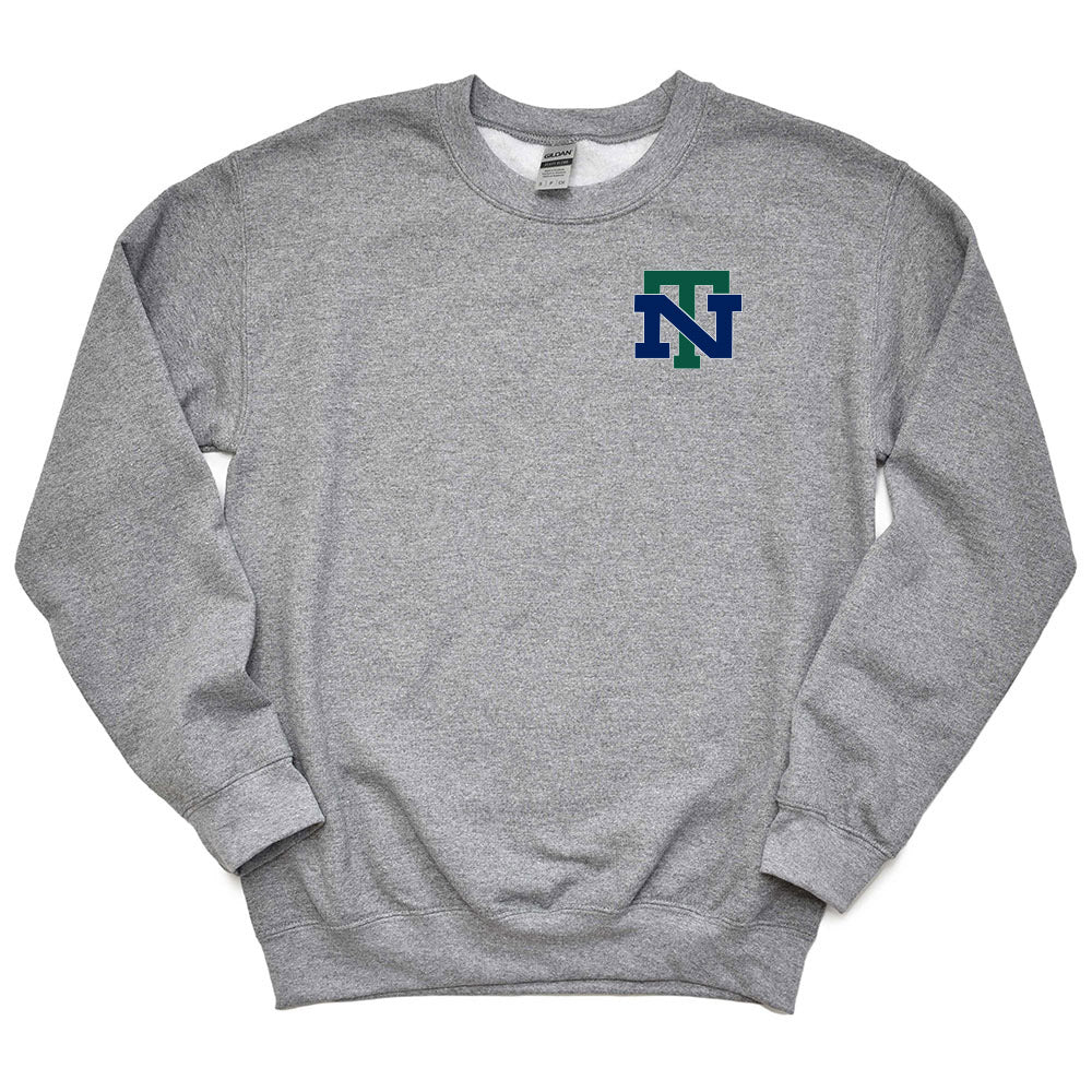 NT Logo ~ Raglan Crewneck Sweatshirt ~ New Trier High School