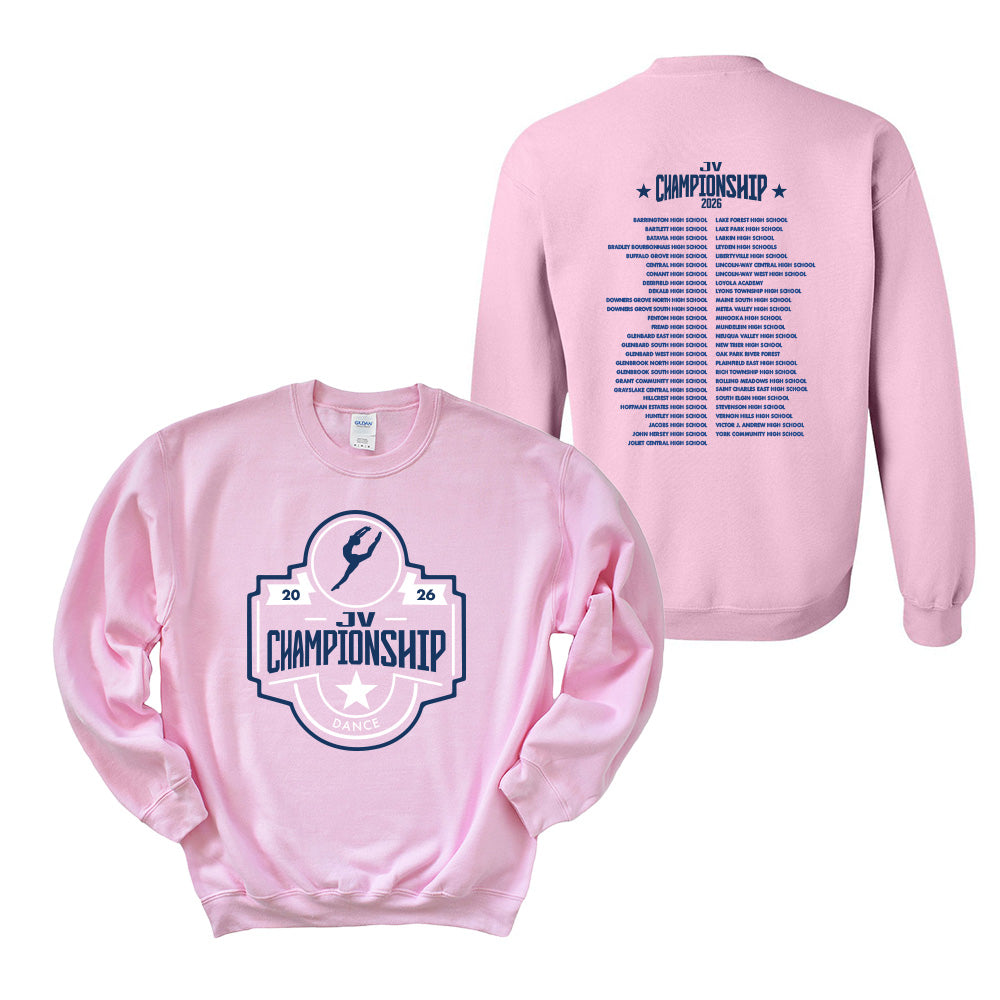 Official Competition ~ Crewneck Sweatshirt ~ JV Championship 2026-light pink