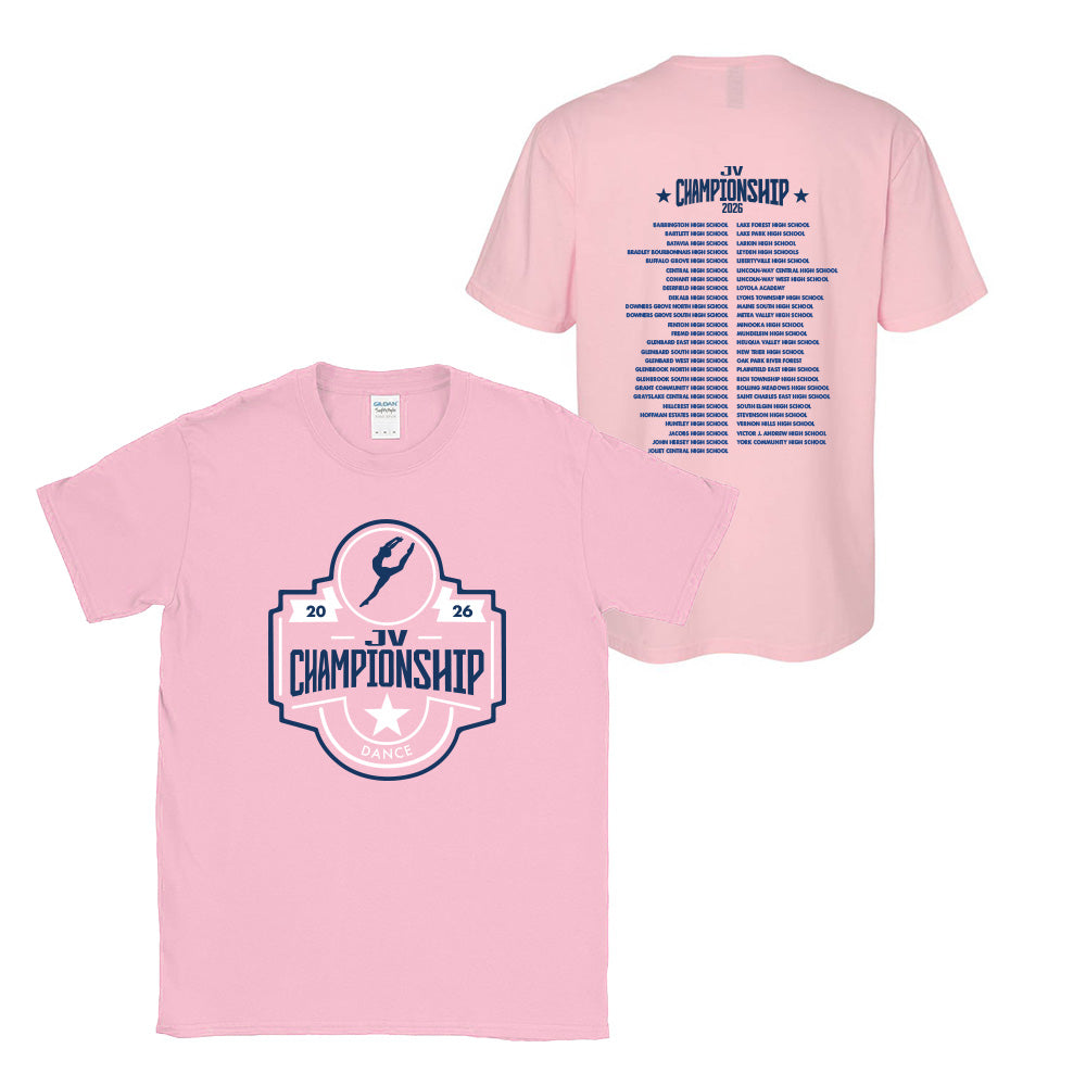 Official Competition ~ Cotton T-Shirt ~ JV Championship 2026-light pink