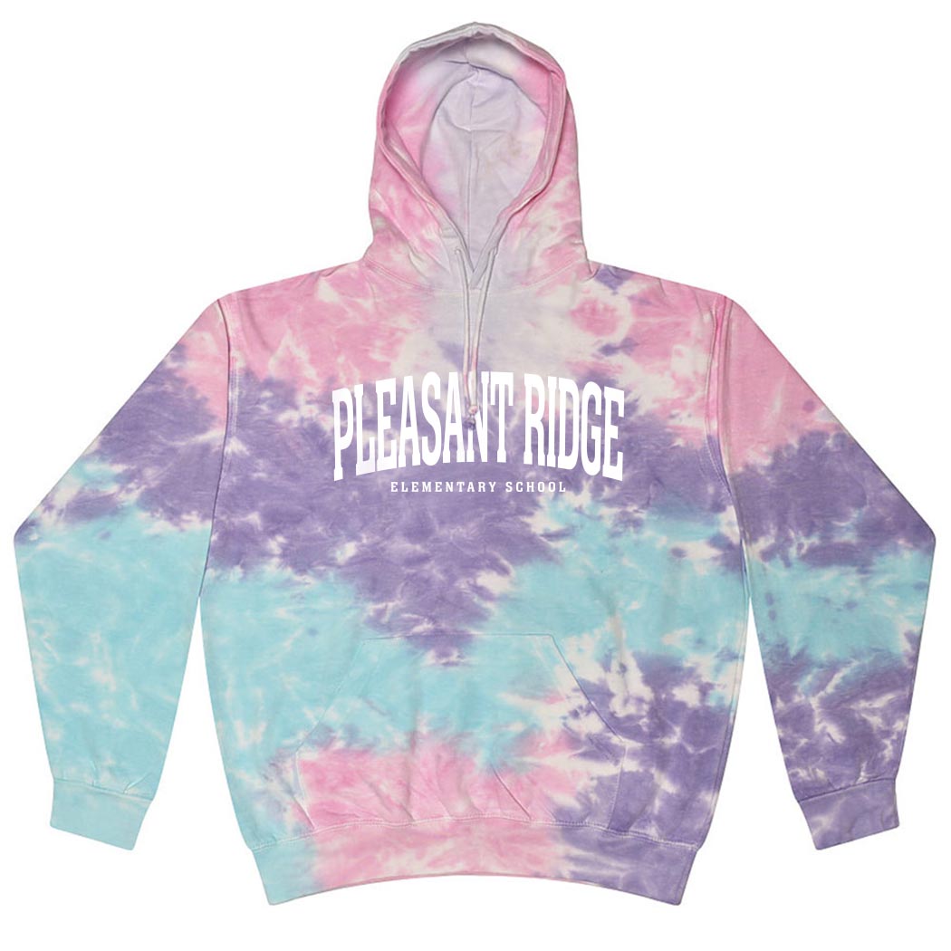 Extended Arc ~ Tie Dye Hoodie ~ Pleasant Ridge Elementary School