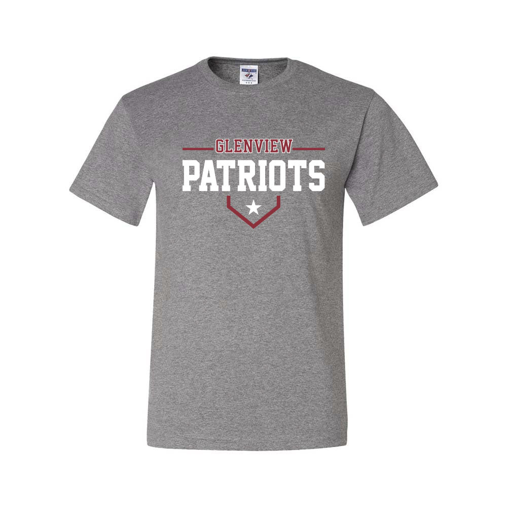 Glenview Patriots 13U White Pigeon Forge ~ 50/50 T-Shirt ~ Glenview Patriots