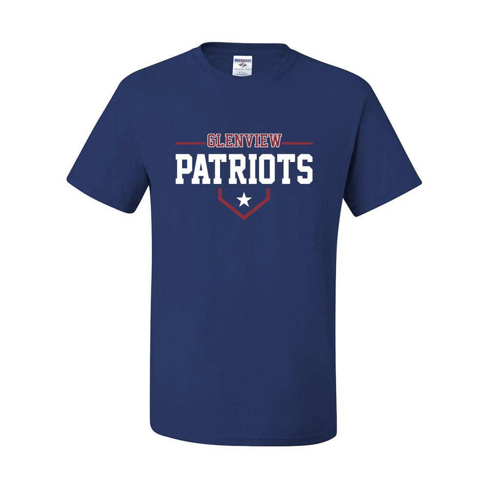 Glenview Patriots 13U White Pigeon Forge ~ 50/50 T-Shirt ~ Glenview Patriots