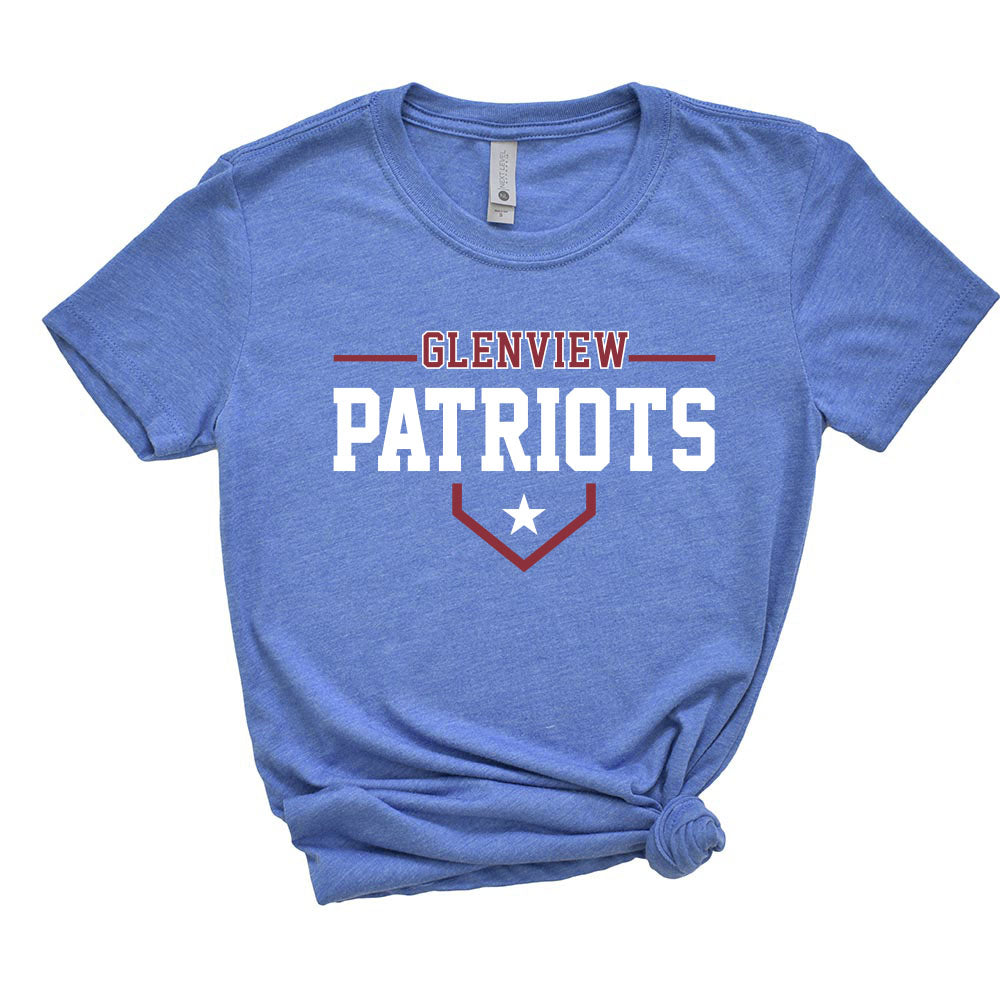 Glenview Patriots 13U White Pigeon Forge ~ Triblend T-Shirt ~ Glenview Patriots