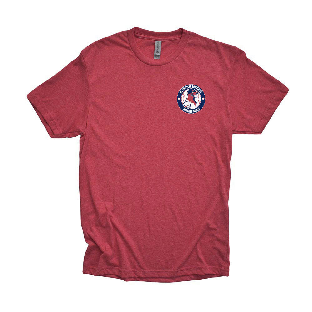 Pigeon Forge Badge 13U White ~ Triblend T-Shirt ~ Glenview Patriots