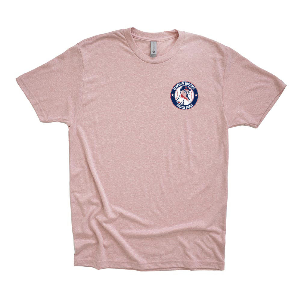 Pigeon Forge Badge 13U White ~ Triblend T-Shirt ~ Glenview Patriots