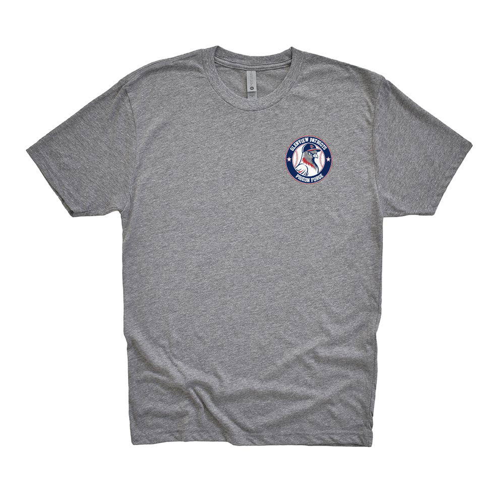 Pigeon Forge Badge 13U White ~ Triblend T-Shirt ~ Glenview Patriots