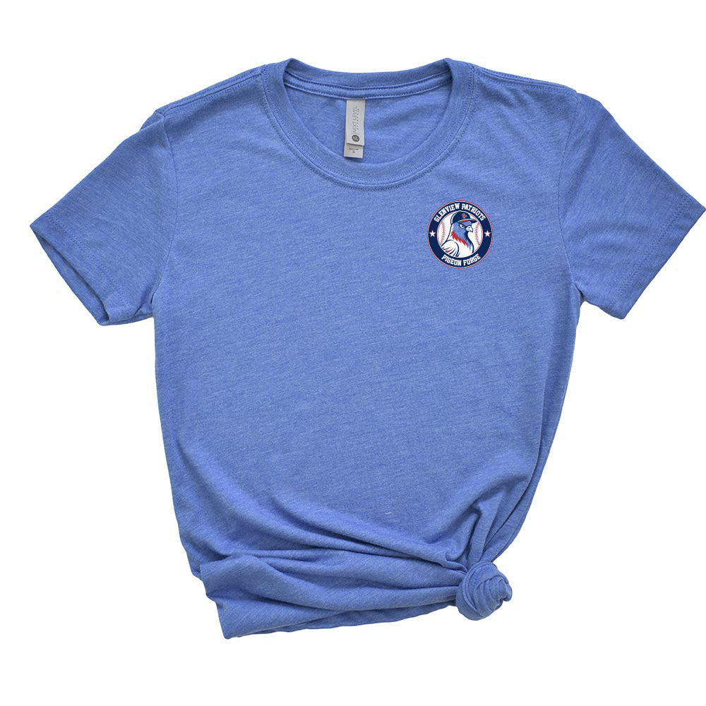 Pigeon Forge Badge 13U White ~ Triblend T-Shirt ~ Glenview Patriots