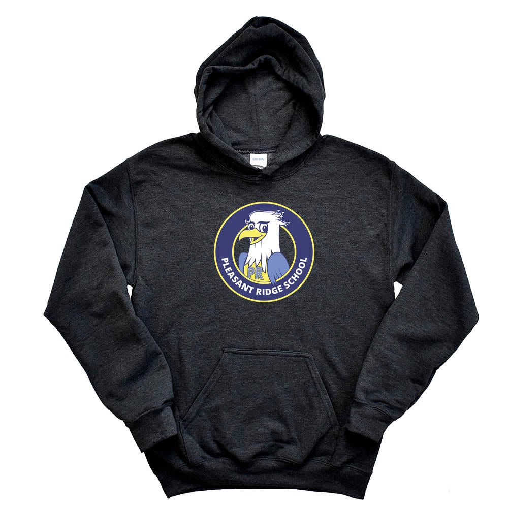 LOGO HOODIE ~ PLEASANT RIDGE SCHOOL ~ youth & adult ~ classic unisex fit