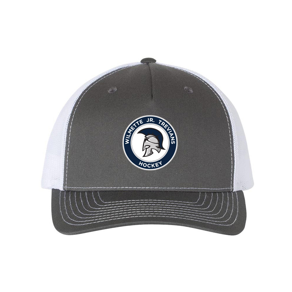 Logo ~ Printed Trucker Hat ~ Wilmette Jr. Trevians Hockey