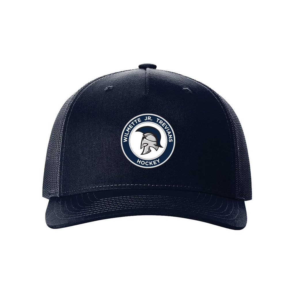 Logo ~ Printed Trucker Hat ~ Wilmette Jr. Trevians Hockey