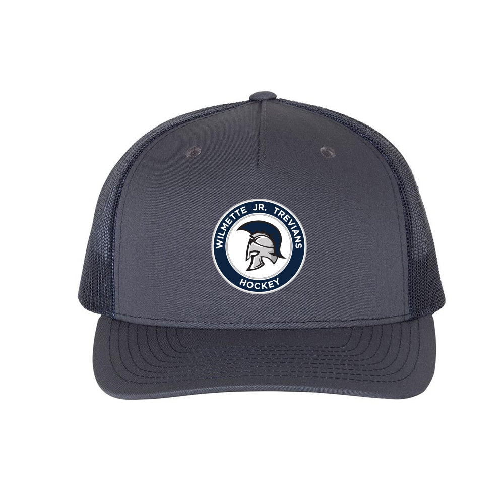Logo ~ Printed Trucker Hat ~ Wilmette Jr. Trevians Hockey