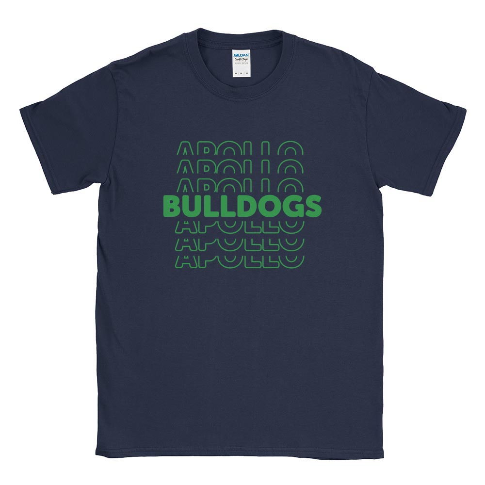 Bulldogs Repeater ~ Cotton T-Shirt ~ Apollo Elementary School