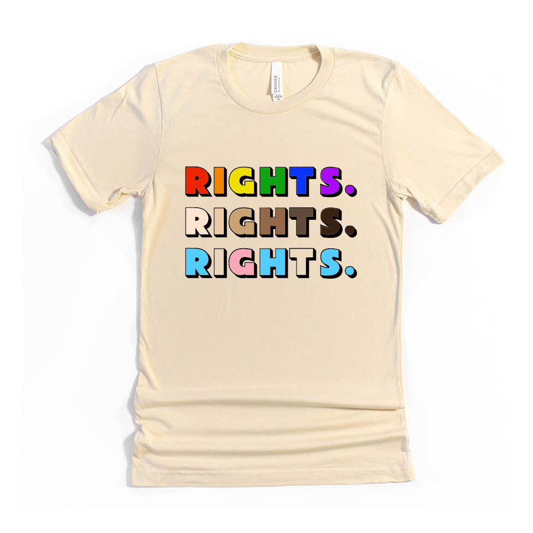Rights Rights Rights ~ Youth Jersey T-Shirt ~ humanKIND-soft cream