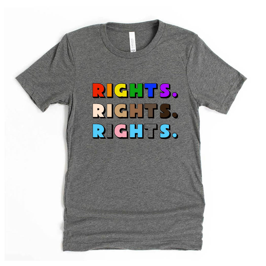Rights Rights Rights ~ Jersey T-Shirt ~ humanKIND-deep heather