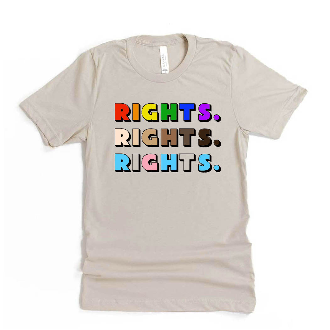 Rights Rights Rights ~ Jersey T-Shirt ~ humanKIND-heather dust