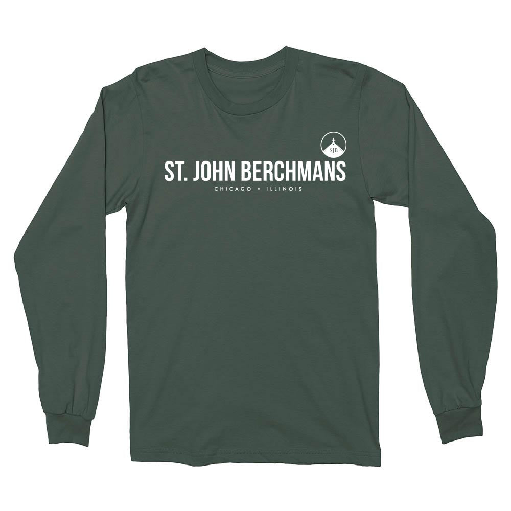 SJB MODERN LONG SLEEVE TEE ~ ST. JOHN BERCHMANS ~ youth & adult ~ classic fit