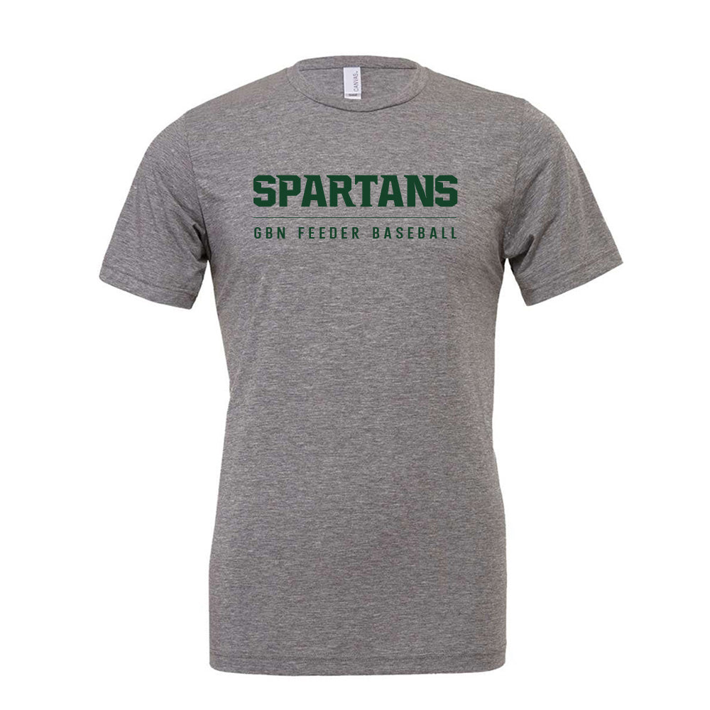 SPARTANS GBN TRIBLEND TEE ~ SPARTANS BASEBALL ~ youth, women & adult ~ classic fit-
